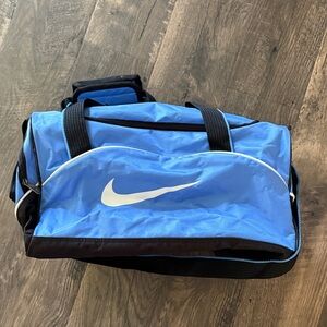 Nike Black and Blue Duffel Bag